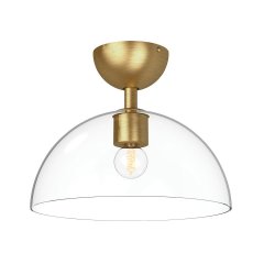 Elstead Lighting Jude Deckenleuchte Gold geb�rstet mit Klarglas Alora Mood