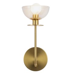 Elstead Lighting Sylvia Wandleuchte 1-flammig Gold � Alora Mood Glas Designleuchte