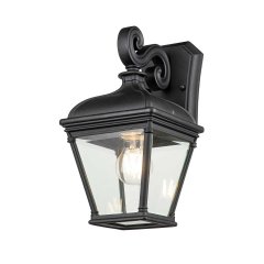 Elstead Lighting Bayview mittlere Wandleuchte 1-flammig E27 IP44 in Schwarz
