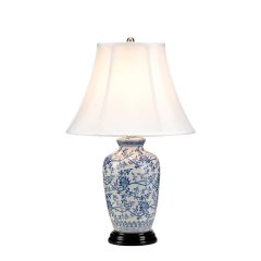 Elstead Lighting Blue Ginger Jar Tischleuchte Blau Wei� Porzellan