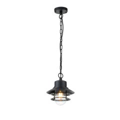 Elstead Lighting Copenhagen Au�en-H�ngeleuchte Schwarz aus Edelstahl mit E27-Fassung IP44