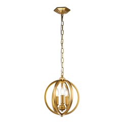Elstead Lighting Corinne Small Pendelleuchte 3-flammig E14 Br�niertes Messing