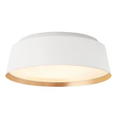 Elstead Lighting Asher Deckenleuchte 3-flammig Wei� / Gold E14
