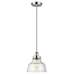 Elstead Lighting Baskin Pendelleuchte E27 Nickel poliert