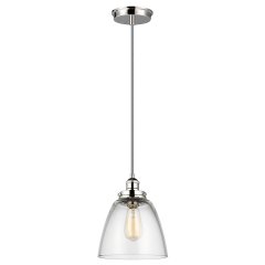 Elstead Lighting Baskin Pendelleuchte E27 Nickel poliert