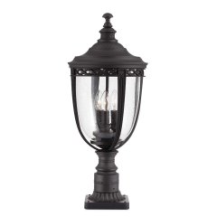 Elstead Lighting English Bridle gro�e Sockelleuchte 3-flammig in Schwarz