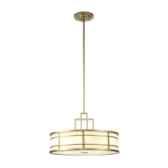 Elstead Lighting Fusion Pendelleuchte 3-flammig Natural Messing � Serie Fusion
