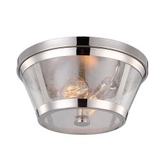Elstead Lighting Harrow 2-flammige Deckenleuchte E27 poliertes Nickel