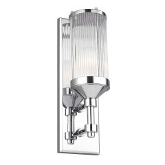 Elstead Lighting Paulson Wandleuchte 1-flammig in Chrom mit klarem Glas