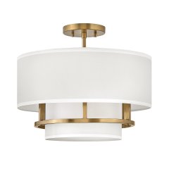 Elstead Lighting Graham Duo-Mount Pendelleuchte 406mm 3-flammig Messing lackiert