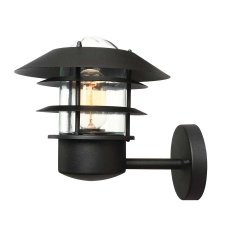 Elstead Lighting Helsingor Au�enwandleuchte Schwarz aus Edelstahl E27 IP44