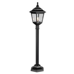 Elstead Lighting Kerry Sockelleuchte der Serie Kerry Schwarz E27 IP44 1160 mm