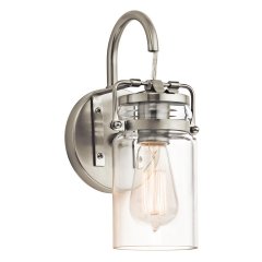 Elstead Lighting Brinley Wandleuchte E27 Nickel