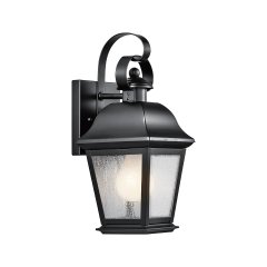 Elstead Lighting Mount Vernon Au�enWandleuchte 318mm E27 Schwarz IP44