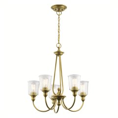 Elstead Lighting Waverly Kronleuchter 5-flammig Messing