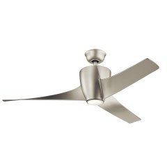 Elstead Lighting Phree Deckenventilator 142cm mit LED in Geb�rstetem Nickel