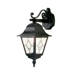 Elstead Lighting Norfolk Au�enwandleuchte Down Schwarz IP44 E27