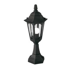 Elstead Lighting Parish Mini Sockelleuchte Schwarz Au�enleuchte E27 IP44