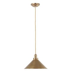 Elstead Lighting Provence Pendelleuchte 1-flammig E27 Gealtertes Antikmessing