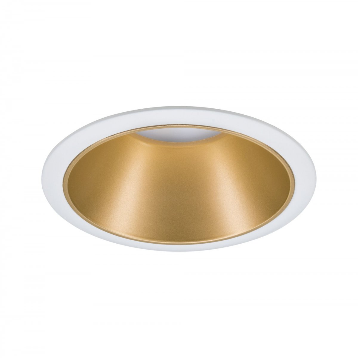 Paulmann 93403 LED Cole rond incl. 1x6,5 watts gradable Projecteur Noir, Doré mat Lampe