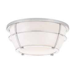 Elstead Lighting Chance 2-flammige Bad-Deckenleuchte E27 Chrom IP44 � 327 mm