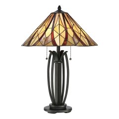 Elstead Lighting Victory Tischleuchte 2-flammig E27 Valiant Bronze