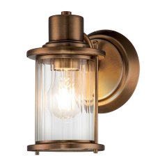 Elstead Lighting Quoizel Riggs Wandleuchte gealtertes Messing IP44 E27