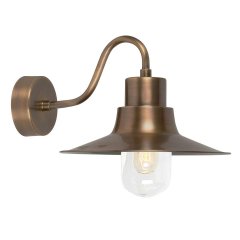Elstead Lighting Sheldon Au�enwandleuchte 1-flammig Messing Antik IP44 E27