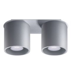 Sollux Lighting ORBIS 2 Deckenleuchte grau GU10 Aluminium